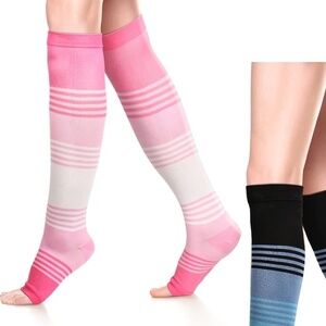 🍁 3 for $23: NWT Open Toe Compression Socks